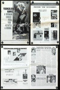 4t997 YOUNGBLOOD HAWKE pressbook '64 full-length art of James Franciscus & sexy Suzanne Pleshette!