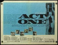 4v507 ACT ONE 1/2sh '64 George Hamilton, Jason Robards Jr., Jack Klugman, Eli Wallach!