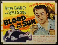4v567 BLOOD ON THE SUN 1/2sh '45 James Cagney battles the Japanese, plus sexy Sylvia Sidney!