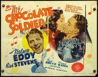 4v594 CHOCOLATE SOLDIER 1/2sh R62 close up of Nelson Eddy singing to beautiful Rise Stevens!