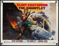 4v675 GAUNTLET 1/2sh '77 great art of Clint Eastwood & Sondra Locke by Frank Frazetta!