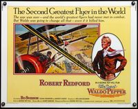 4v690 GREAT WALDO PEPPER 1/2sh '75 Robert Redford, Bo Svenson, Susan Sarandon, cool aviation art!