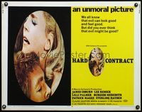 4v698 HARD CONTRACT 1/2sh '69 sexy close-up romantic image of James Coburn & Lee Remick!