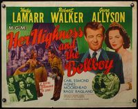4v702 HER HIGHNESS & THE BELLBOY 1/2sh '45 sexy Hedy Lamarr, Robert Walker, June Allyson