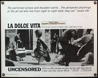 4v747 LA DOLCE VITA 1/2sh R66 Federico Fellini, Marcello Mastroianni, sexy Anita Ekberg!