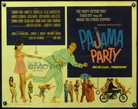 4v814 PAJAMA PARTY 1/2sh '64 Annette Funicello in sexy lingerie, Tommy Kirk, Buster Keaton shown!