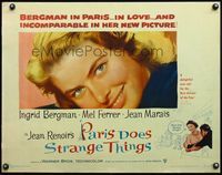 4v818 PARIS DOES STRANGE THINGS 1/2sh '57 Jean Renoir's Elena et les hommes, Ingrid Bergman