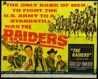 4v830 RAIDERS 1/2sh '64 Robert Culp, Brian Keith, Judi Meredith, cool western artwork!