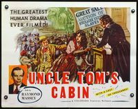 4v952 UNCLE TOM'S CABIN slave auction style 1/2sh R58 Harriet Beecher Stowe, wild different art!