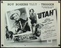 4v959 UTAH 1/2sh R54 close up of Roy Rogers with guitar + Dale Evans & Gabby Hayes!