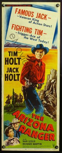4w030 ARIZONA RANGER insert '48 Jack Holt King of Action Stars, & Tim Holt Trigger Ace of the West!