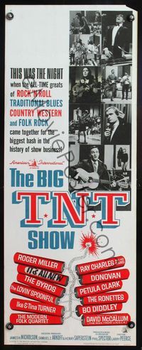 4w061 BIG T.N.T. SHOW insert '66 all-star rock & roll, traditional blues, country western & rock!