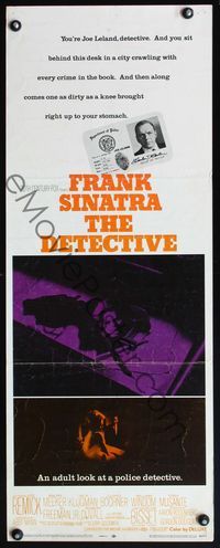 4w140 DETECTIVE insert '68 Frank Sinatra as gritty New York City cop, an adult look at police!