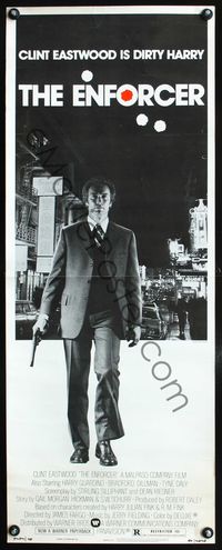 4w153 ENFORCER insert '76 cool photo of Clint Eastwood is Dirty Harry by Bill Gold!
