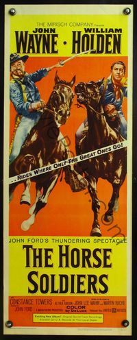 4w234 HORSE SOLDIERS insert '59 cavalry men John Wayne & William Holden, directed by John Ford!
