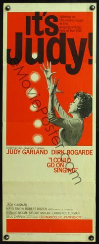 4w246 I COULD GO ON SINGING insert '63 art of Judy Garland performing, Dirk Bogarde!