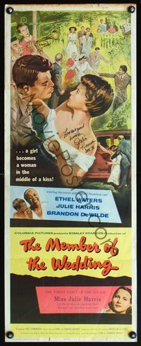 4w347 MEMBER OF THE WEDDING signed insert '53 by Julie Harris, in the screen debut of the decade!