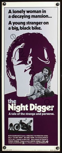 4w367 NIGHT DIGGER insert '71 cool image of Nicholas Clay, a strange and perverse tale!
