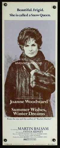 4w620 SUMMER WISHES WINTER DREAMS insert '73 c/u of beautiful frigid snow queen Joanne Woodward!