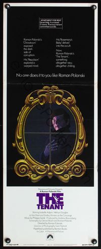 4w649 TENANT insert '76 Le Locataire, no one does it to you like Roman Polanski!