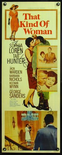 4w656 THAT KIND OF WOMAN insert '59 images of sexy Sophia Loren, Tab Hunter & George Sanders!