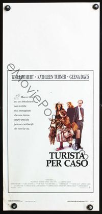 4w750 ACCIDENTAL TOURIST Italian locandina '89 William Hurt, Kathleen Turner, Geena Davis!