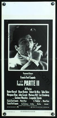 4w828 GODFATHER PART II Italian locandina '74 Al Pacino in Francis Ford Coppola crime sequel!