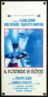 4w899 NIGHT PORTER Italian locandina '74 Il Portiere di notte, Dirk Bogarde, Charlotte Rampling!