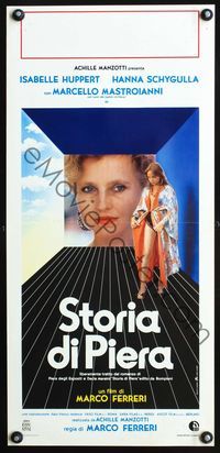 4w954 STORY OF PIERRA Italian locandina '83 Hanna Schygulla, Isabelle Huppert, Storia di Piera!