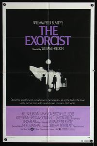 4y269 EXORCIST 1sh '74 William Friedkin, Max Von Sydow, horror classic from William Peter Blatty!