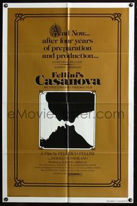 4y278 FELLINI'S CASANOVA 1sh '76 Il Casanova di Federico Fellini, Donald Sutherland, Tina Aumont