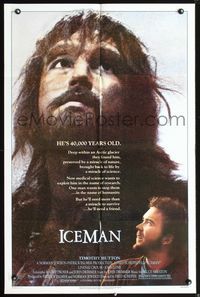 4y391 ICEMAN 1sh '84 Fred Schepisi, John Lone is an unfrozen 40,000 year-old neanderthal caveman!