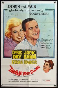 4y430 IT HAPPENED TO JANE 1sh R61 Doris Day & Jack Lemmon gloriously together, Twinkle and Shine!