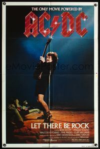 4y503 LET THERE BE ROCK 1sh '82 AC/DC, Angus Young, Bon Scott, heavy metal!