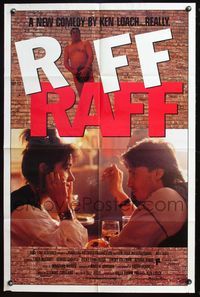 4y728 RIFF-RAFF 1sh '90 Ken Loach comedy, Emer McCourt, Robert Carlyle!