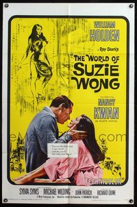4y987 WORLD OF SUZIE WONG 1sh '60 William Holden was the first man that Nancy Kwan ever loved!