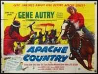 4z023 APACHE COUNTRY British quad '52 Gene Autry smashes bandit ring behind Apache lines!