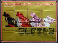 4z078 CHARGE OF THE LIGHT BRIGADE British quad '68 cool different image of David Hemmings on horse!