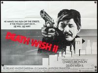 4z109 DEATH WISH II British quad '82 Charles Bronson wants the filth off the streets, his way!