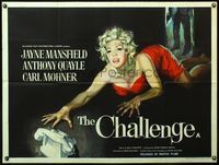 4z215 IT TAKES A THIEF British quad '60 terrified Jayne Mansfield reaches for phone, The Challenge!