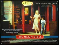 4z283 NEON BIBLE British quad '95 Gena Rowlands walks w/Drake Bell, from John Kennedy Toole novel!