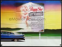 4z306 PEGGY SUE GOT MARRIED British quad '86 Francis Ford Coppola, Kathleen Turner, different art!