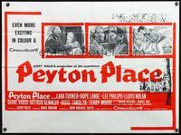 4z310 PEYTON PLACE British quad R60s Lana Turner, from the novel by Grace Metalious!