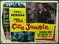 4z486 YOUNG PHILADELPHIANS British quad '59 lawyer Paul Newman defends Robert Vaughn, City Jungle!