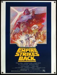 5a475 EMPIRE STRIKES BACK 30x40 R81 George Lucas sci-fi classic, cool artwork by Tom Jung!