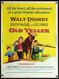 5a616 OLD YELLER 30x40 R65 great artwork of Disney's most classic canine!