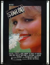 5a695 STAR 80 30x40 '83 super close up of sexy Mariel Hemingway as Dorothy Stratten, Bob Fosse!