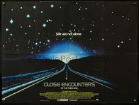 5a076 CLOSE ENCOUNTERS OF THE THIRD KIND British quad '77 Steven Spielberg sci-fi classic!