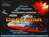 5a086 DARK STAR British quad 1978 John Carpenter & Dan O'Bannon, Tom William Chantrell sci-fi art!