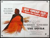 5a092 DEVILS art style British quad '71 directed by Ken Russell, art of Oliver Reed!